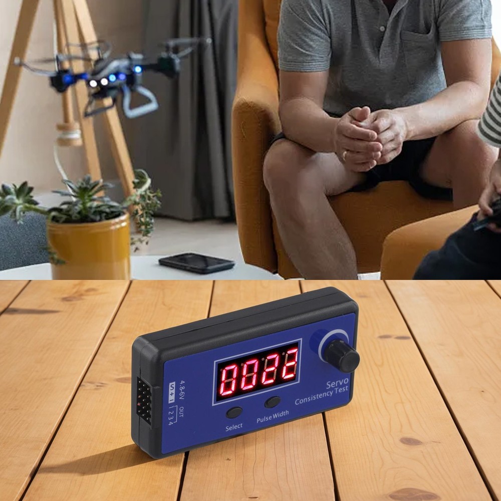 HJ RC Tester with Digital Analog Detection for Controller and Steering Control 4 On