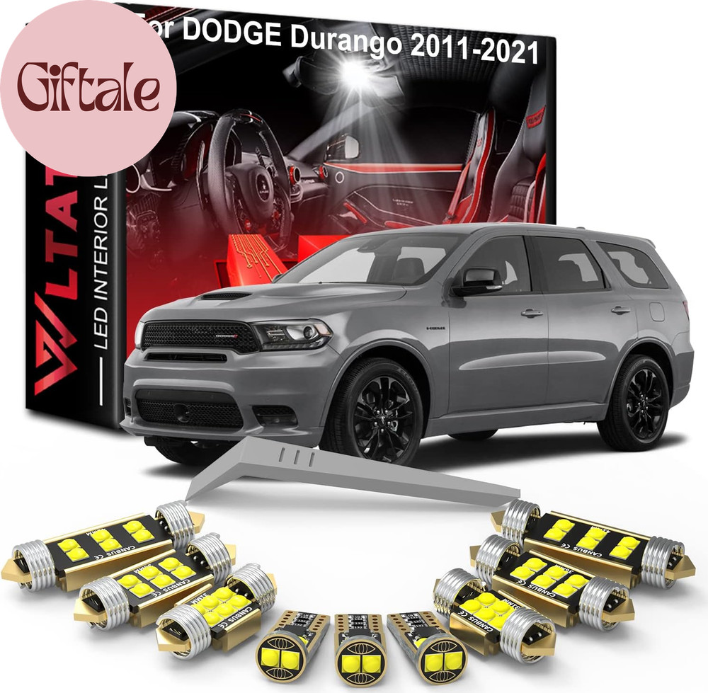 LED Interior Light Kit Package Replacement for Dodge Durango 2011 to 2014 2015 2