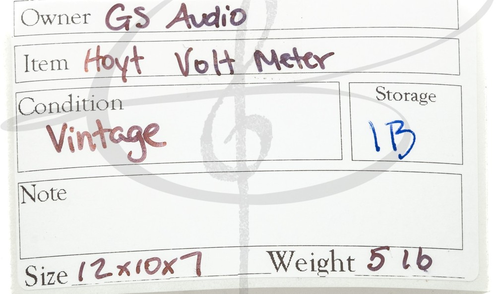 Vintage Wooden Desktop Hoyt Electrical Testing Voltmeter