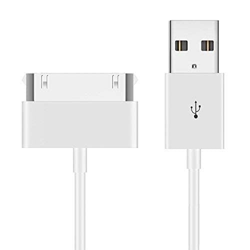 White 30-Pin USB Charging & Sync Cables – 3.3 Foot – Compatible with iPhone 1