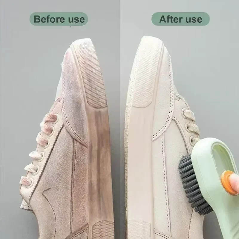 Multifunction Cleaning Shoe Brush Soft Automatic Liquid Shoe Brush Long Handle L