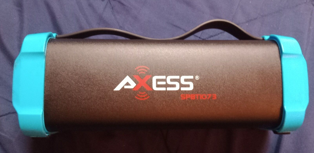 AXESS PERSONAL BlUETOOTH MEDIA SPEAKER RECHARGEABLE LITHIUM BATTERY MICRO SD