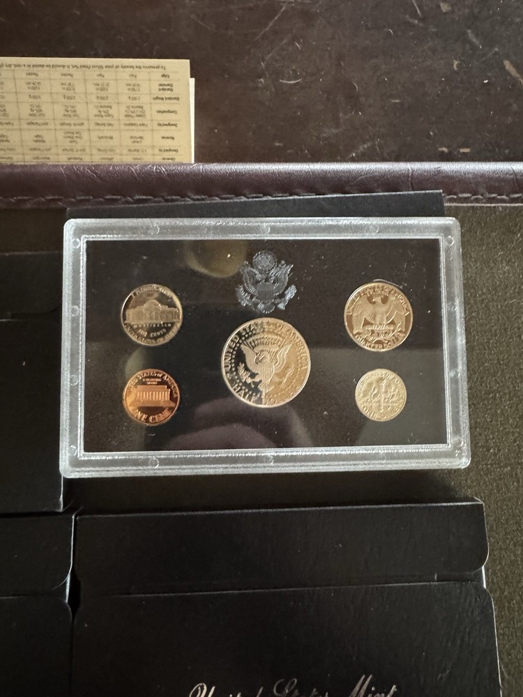 4-US Mint Silver Proof Set 5 Coin Includes 4 separate mint proof sets.