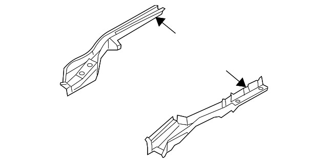 Genuine GM Passenger Side Rear Side Rail 96888613