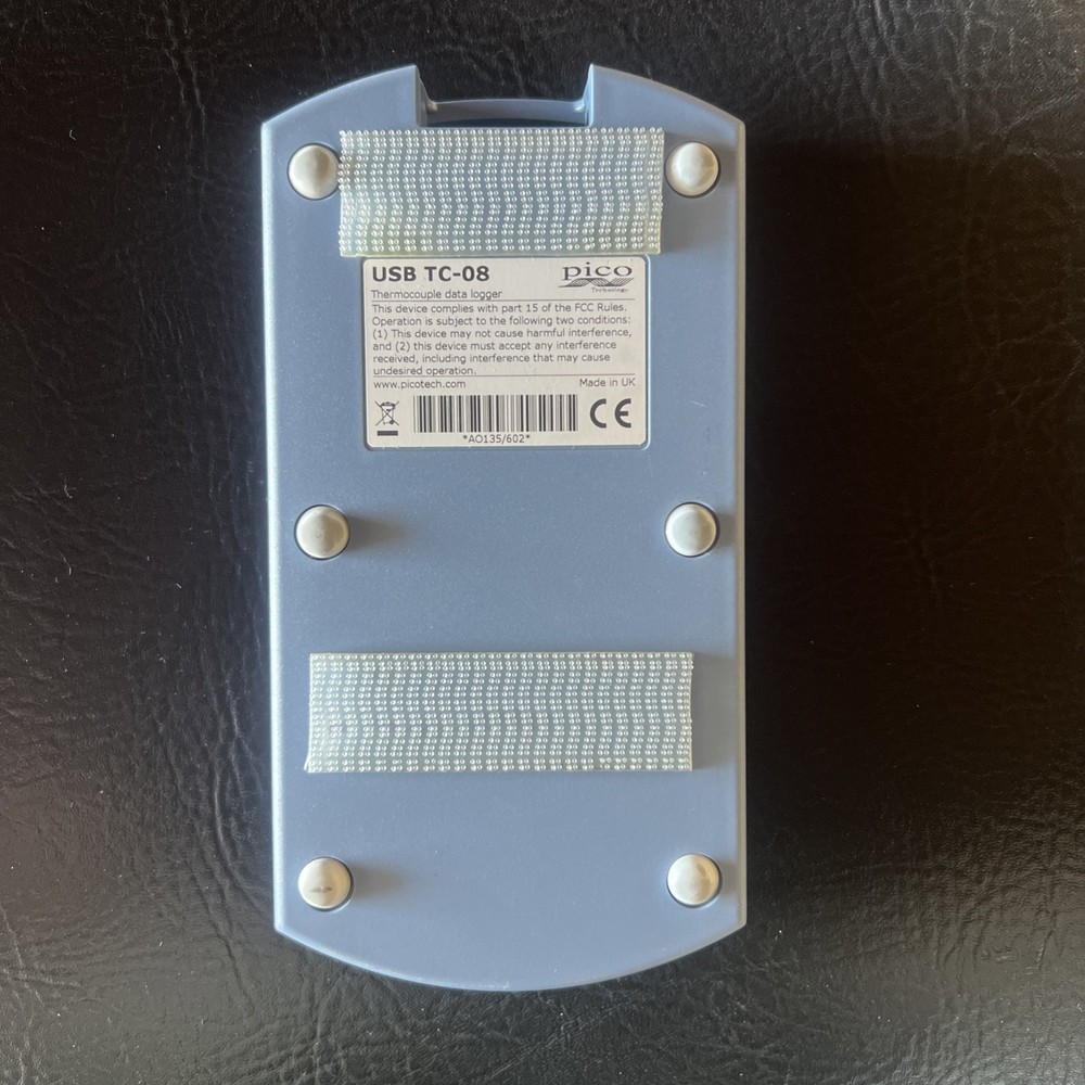 Pico TC-08 - USB Thermocouple Data Logger with PicoLog Data Logging Software