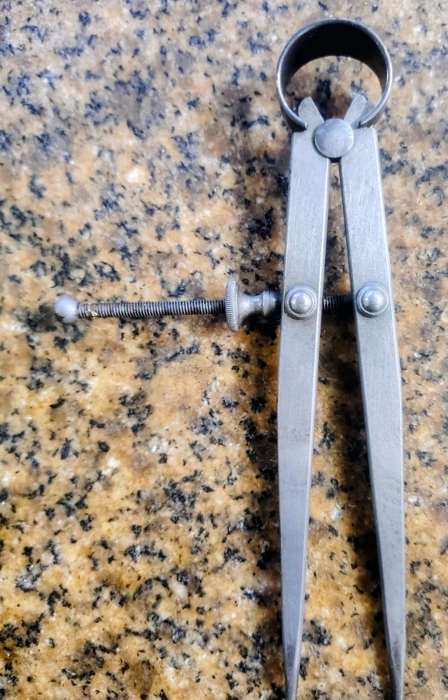🗽 VINTAGE STARRETT 5" DIVIDER MACHINIST/ TOOLMAKER