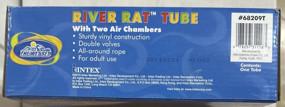 Intex River Rat 47 inch Inflatable Float Tube