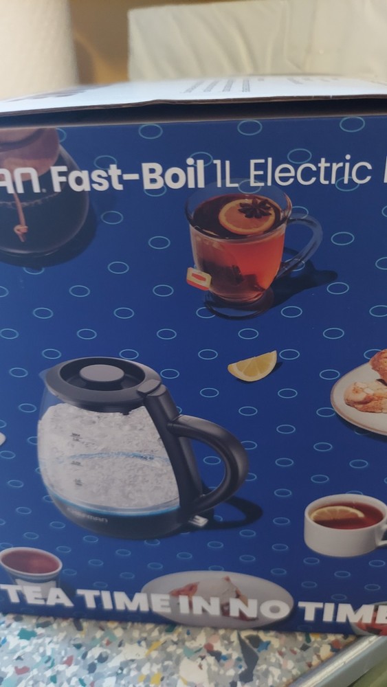 Chefman 1L Rapid-Boil Electric Kettle with Auto Shutoff - ...