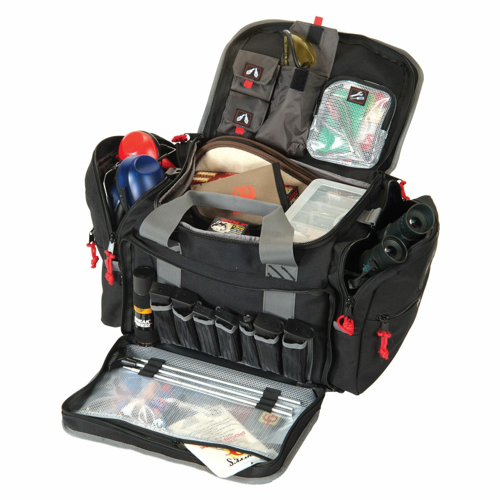 GPS G-Outdoors Inc Range Bag Lift Ports Large Loop Zipper Pulls Soft Large Black