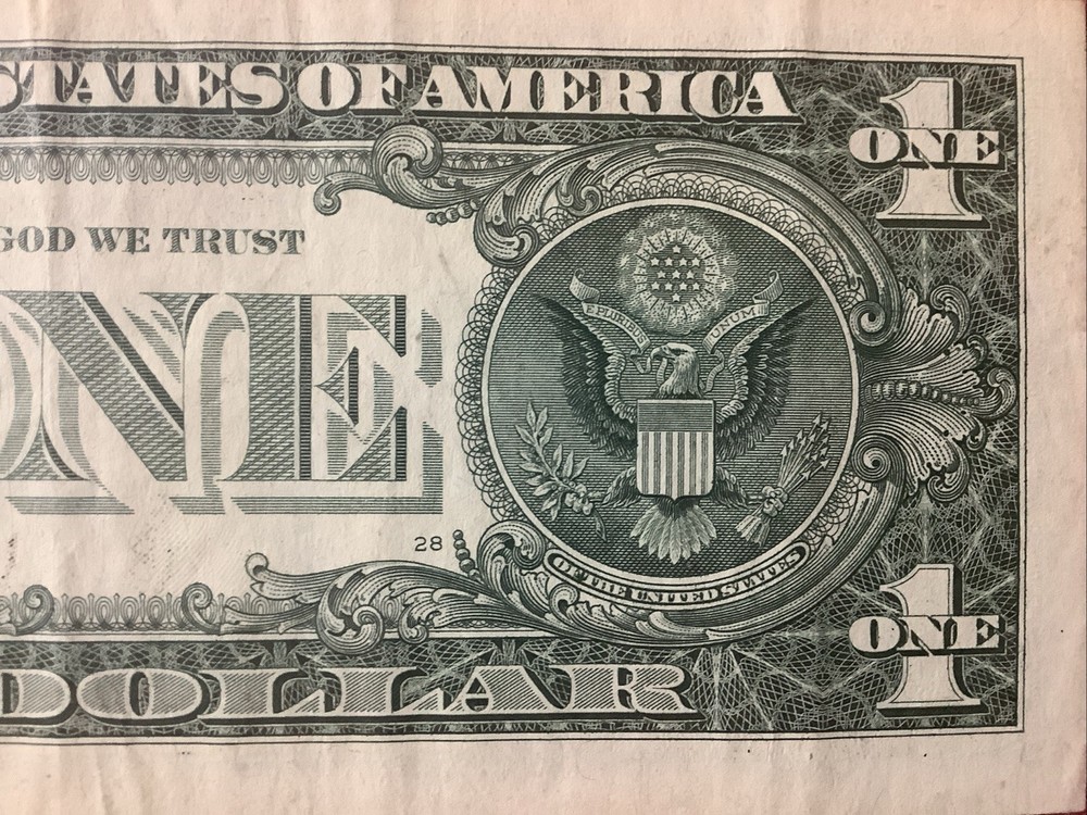 E-District Rare 250K Sheets Star Note ☆ E 001 666 96 ☆ One Dollar Bill FW Print