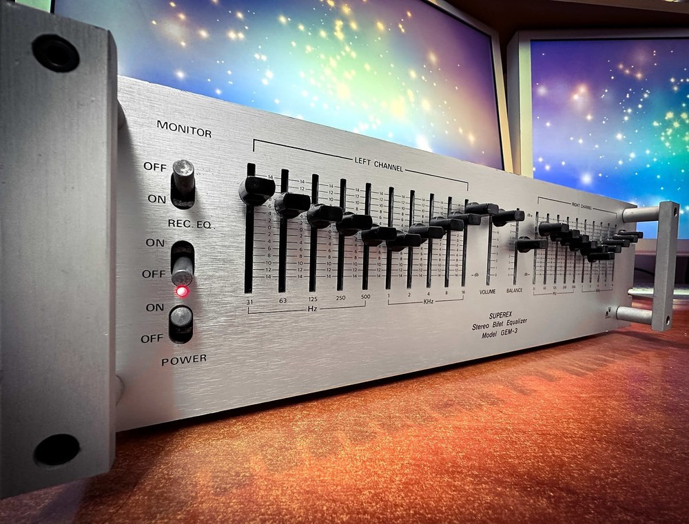 SUPEREX GEM-3 🌈RaRe🌈 Vintage Stereo Analog Equalizer