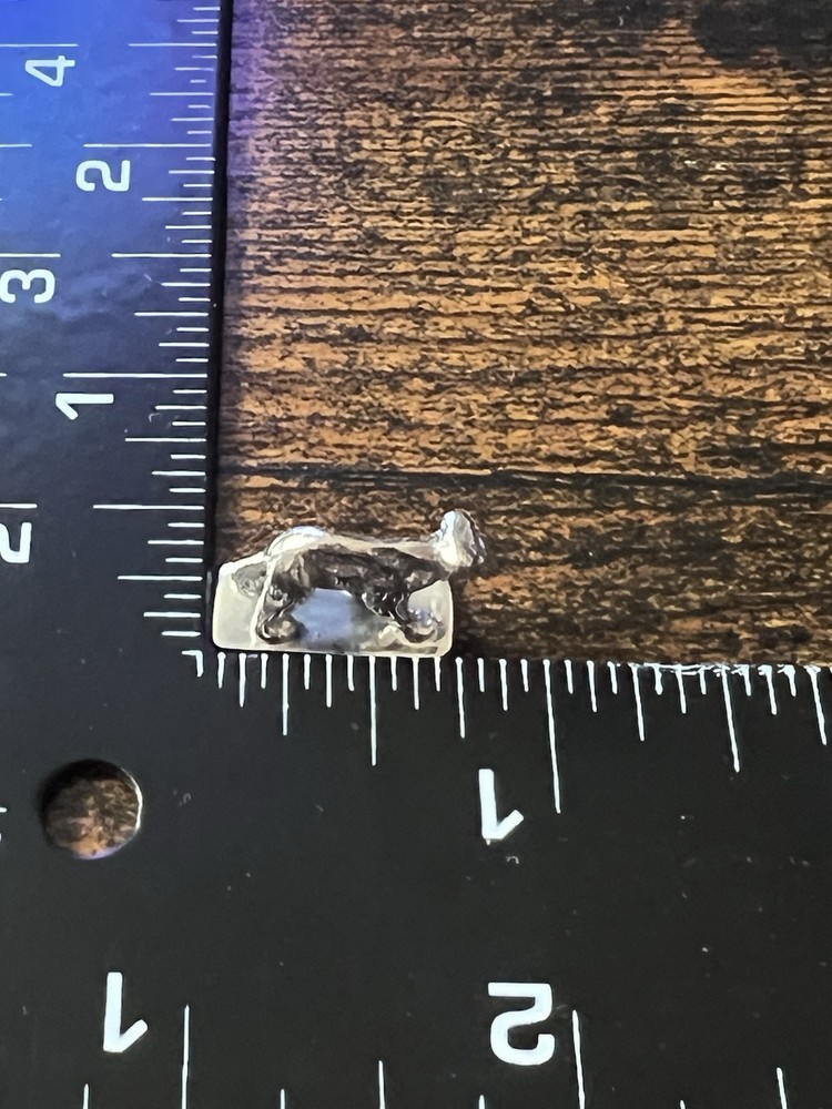 Solid Silver Miniature Bear 925