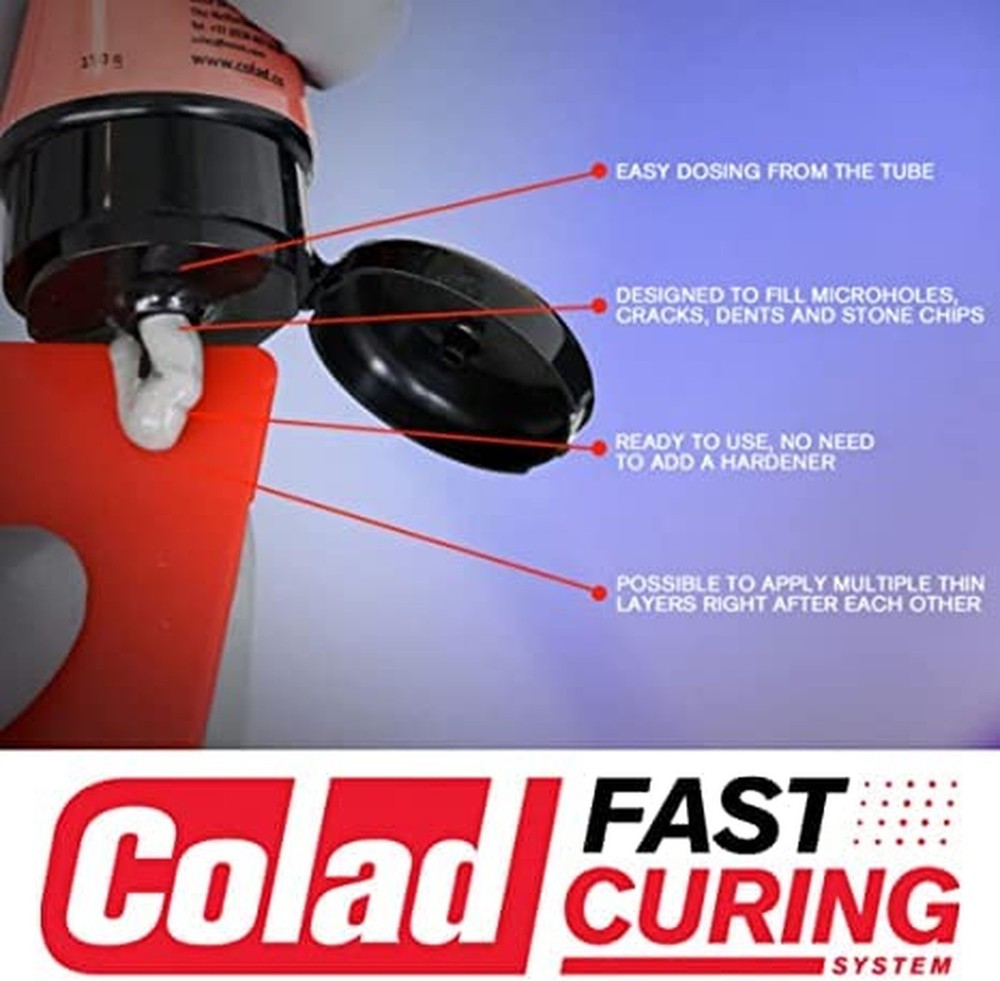Colad Fast Curing System Coarse UV Putty