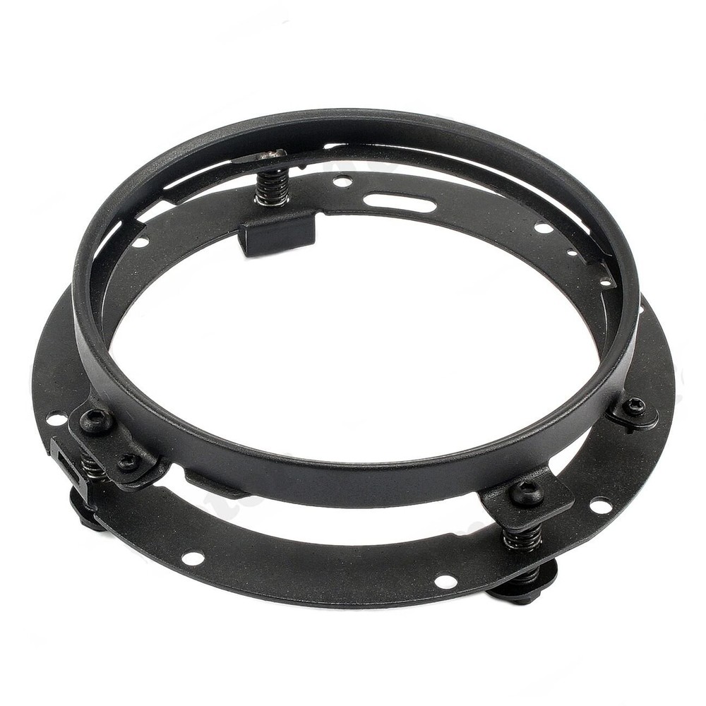 Black 7" inch LED Headlight Round Mounting Bracket Ring For Harley Motorcycle