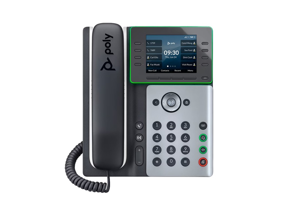 Poly Edge E320 IP Phone Corded Corded/Cordless Bluetooth Desktop/Wall 82M88AA