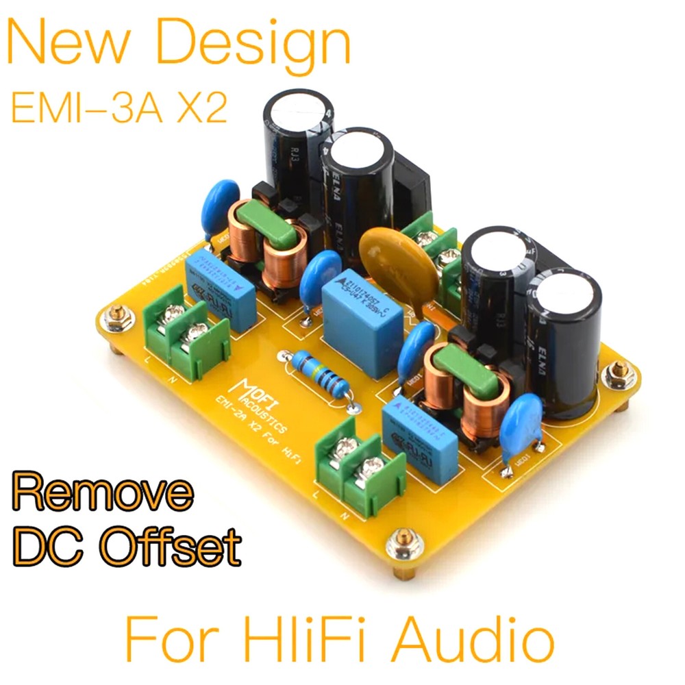 1pc HiFi AC Power Line Dual EMI Filter Module 440W Version Kit DIY