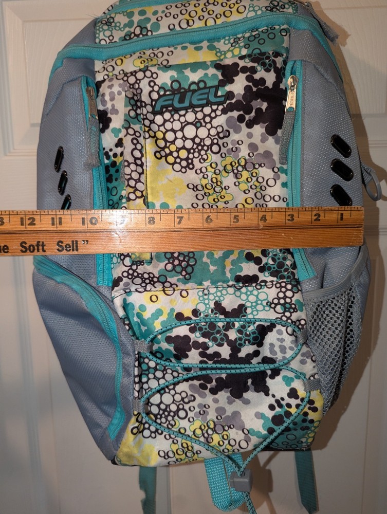 Fuel Gray Aqua Multi-Pocket XL School Backpack