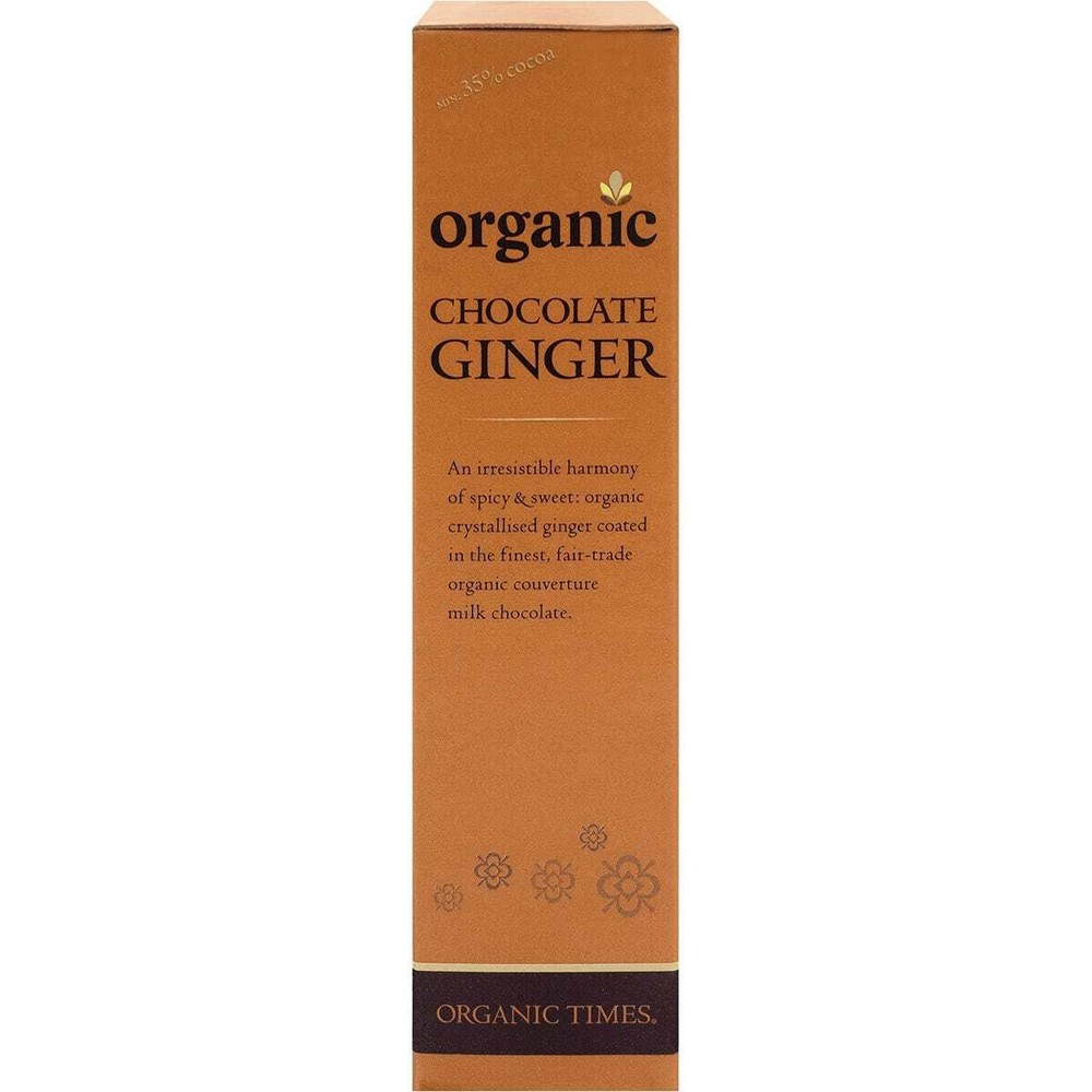 Organic Times Milk Chocolate Ginger 150g