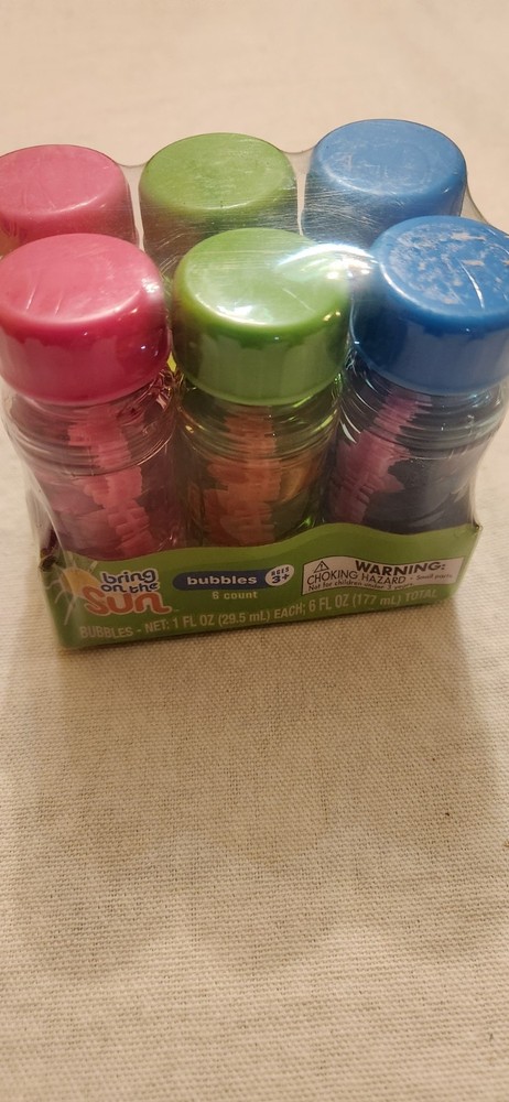 Bring On The Sun Mini Bubbles 6 Count 1fl Oz Wach