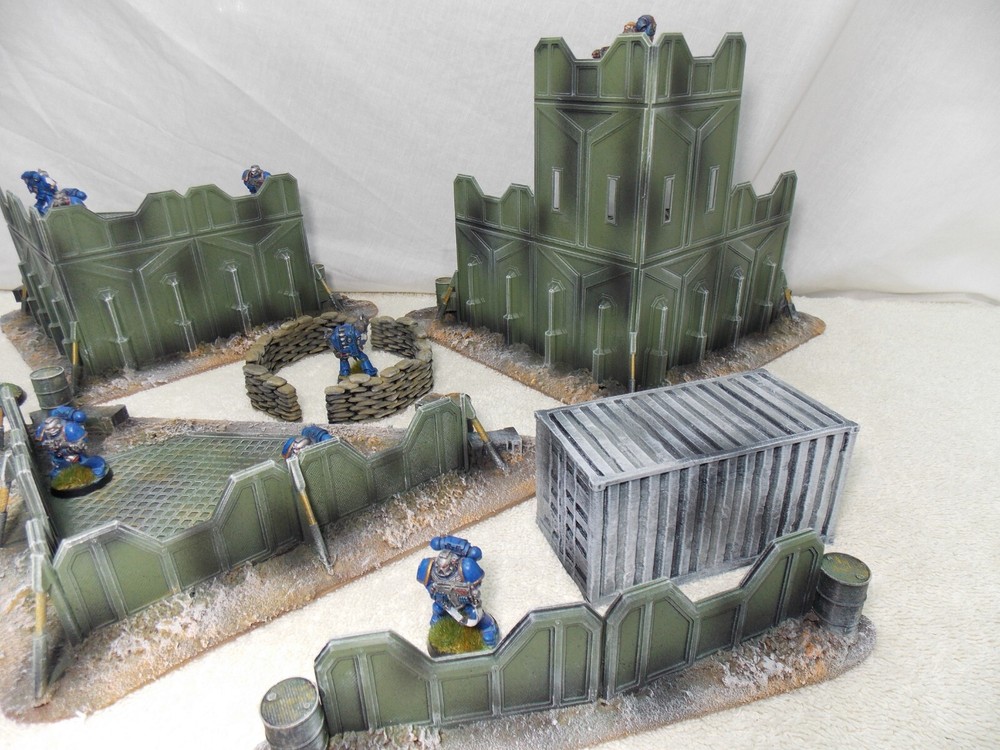 WARGAMING TERRAIN PAINTED BUNDLE 9 PIECE SET...ADVANCE ORDERS
