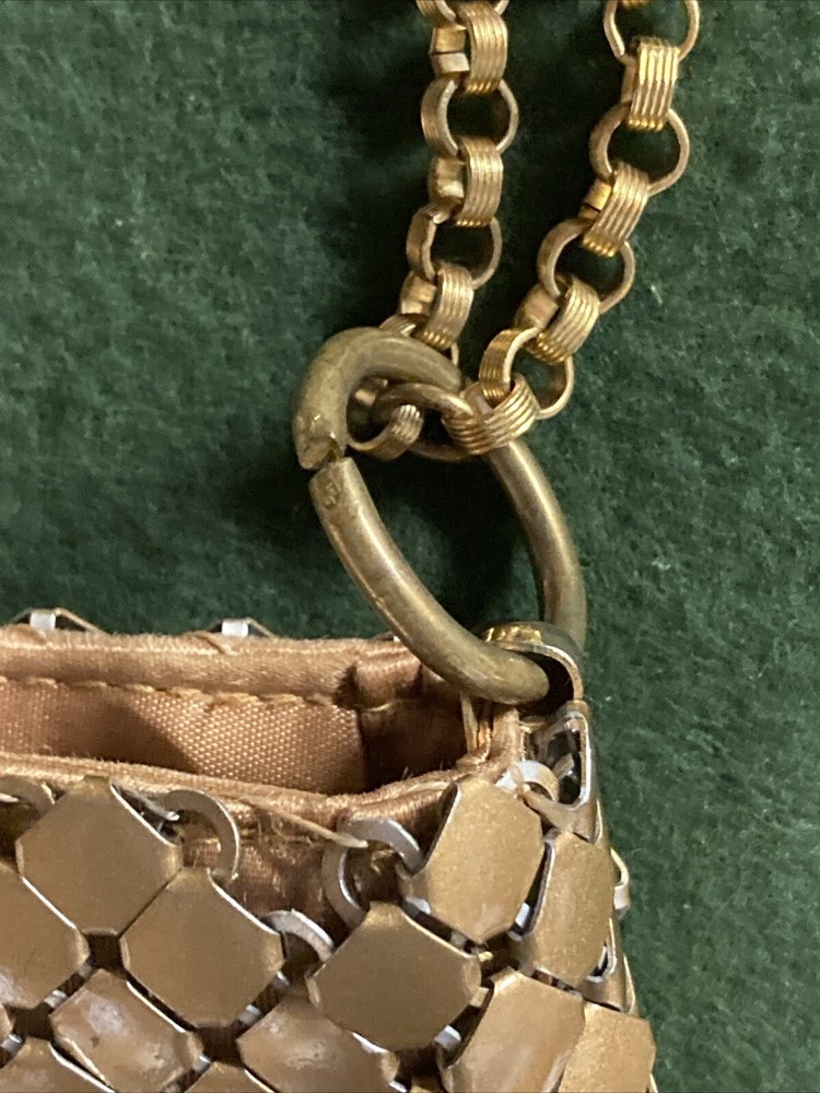 Vintage Whiting and Davis Gold Mesh Handbag