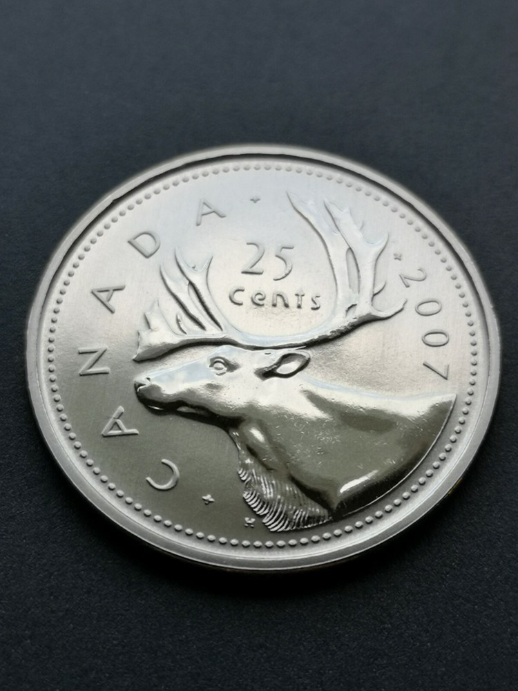 *** CANADA  25  CENTS  2007  ***  SPECIMEN  *** FROM  MINT  SET ***