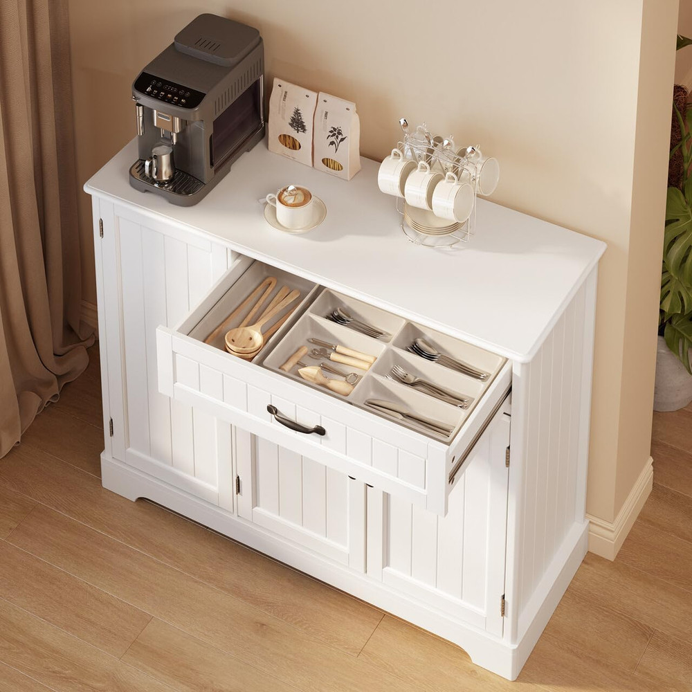 Kitchen Sideboard Buffet Cabinet with Storage Small Coffee Bar Cabinet with Draw