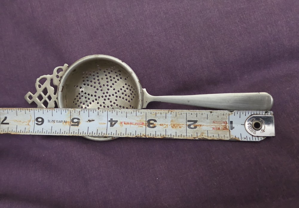 Vintage Silver Plated Tea Strainer
