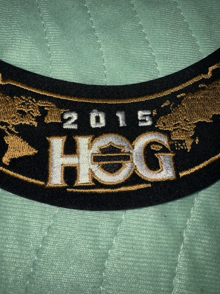 New WORLD 2015 Harley Davidson HOG Annual Membership Rocker Patch