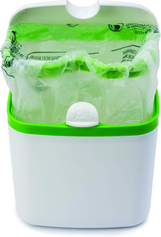 Joie Countertop Compost Bin, Indoor Compost Bins, White, Plastic