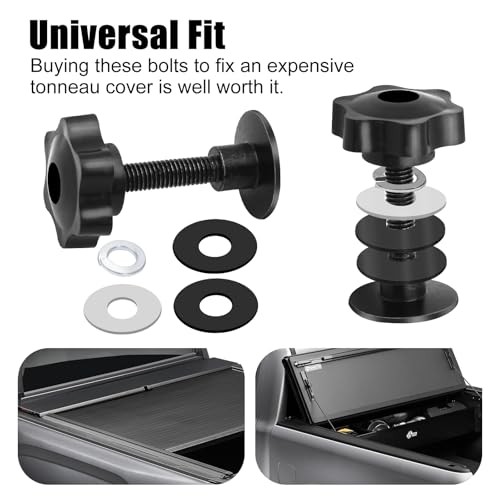 2 Pack 254A0001 Tonneau Cover Clamp Service Kit, Elevator Bolt Assembly for