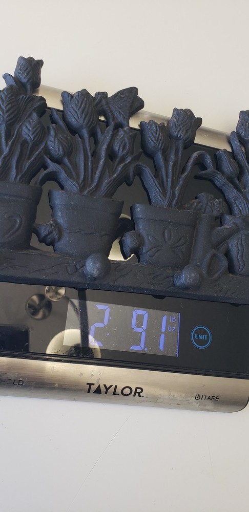 Cast Iron Decorative Floral Peg Wall Hanger