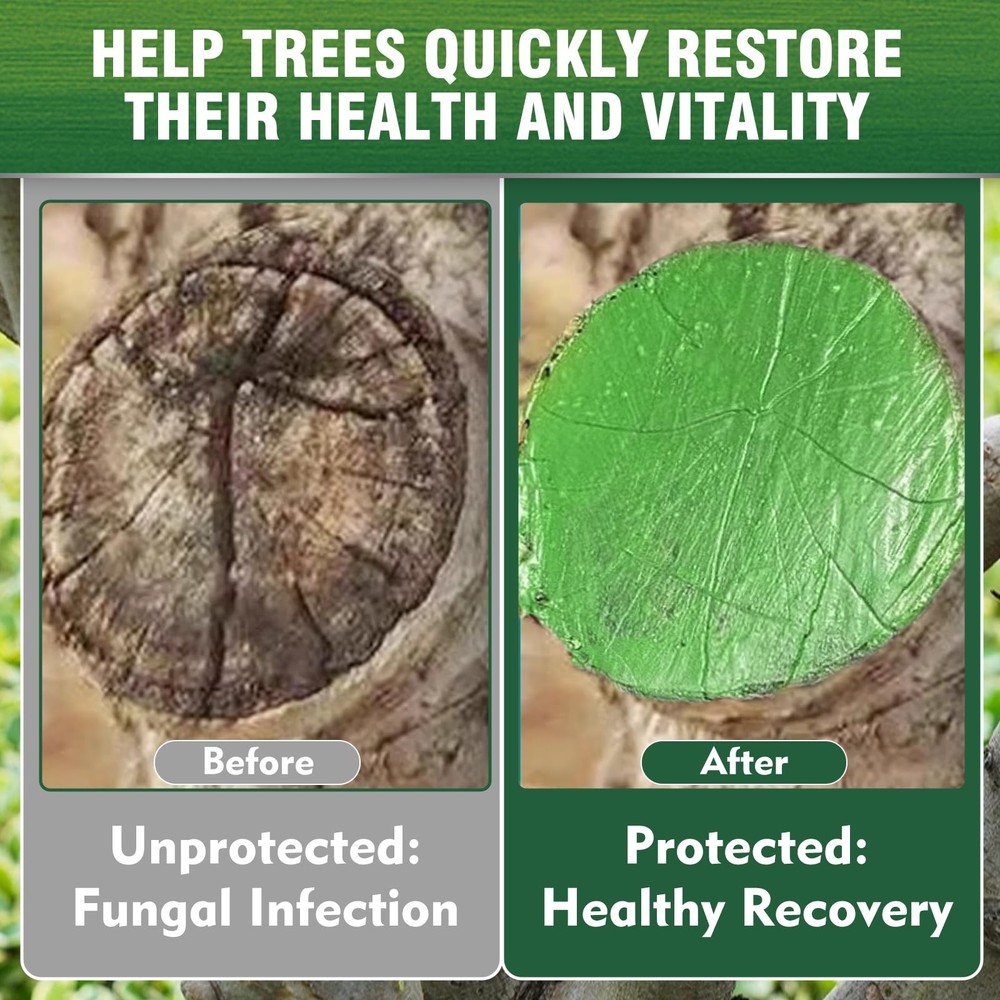 Tree Wound Sealer, Organic Pruning Dressing Paste & Grafting Compound, Green