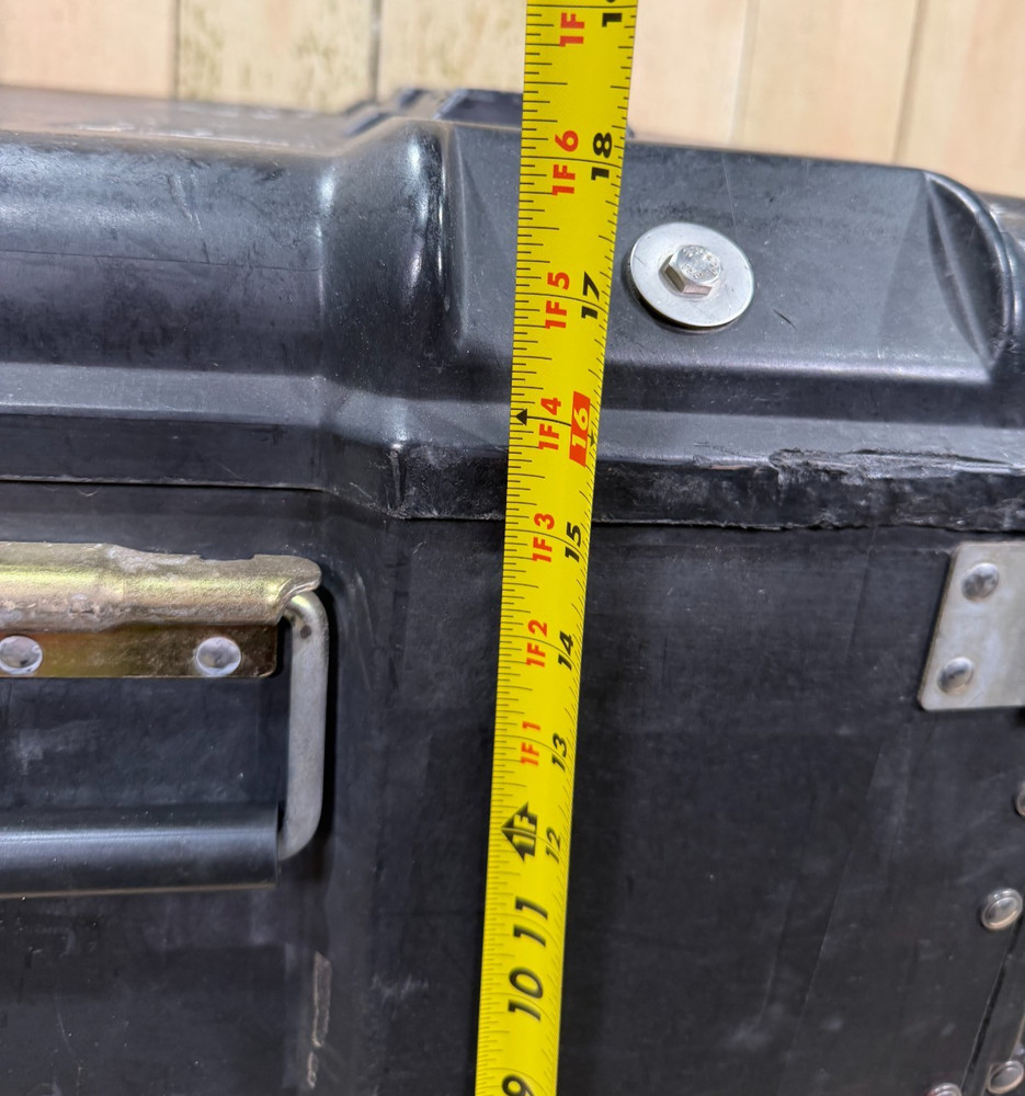 ECS Server 8U Rack Rackmount 19" X 24" Frame Waterproof Black Storage Case