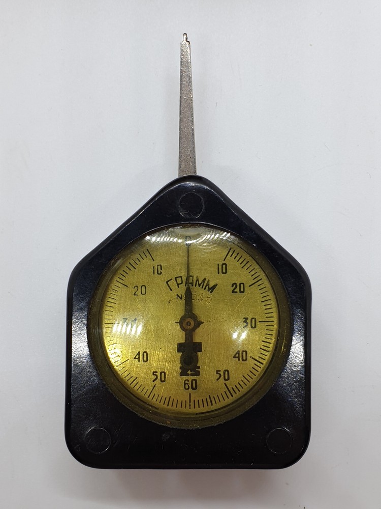 Soviet vintage bi-direction needle dynamometer USSR with original box