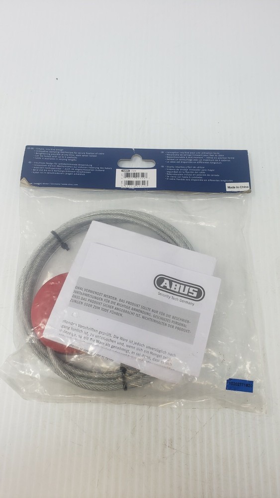 ABUS Safelex Universal Cable Safety Lockout 9 ft. Sheathed Metal Cable C509