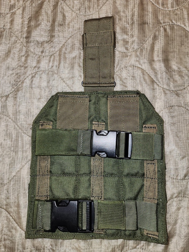 OD Green Modular Tactical MOLLE PALS Web Drop Down Thigh Leg Rig Platform