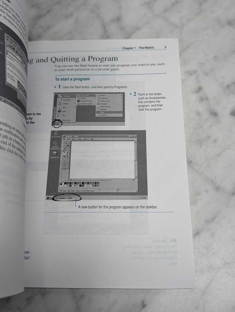 Microsoft Windows 95 Introducing Brochure Booklet Logo Cover