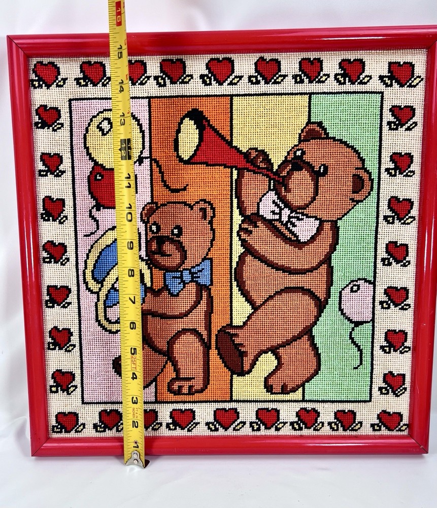 Bear Needle Point Balloons Horn Cymbals 14” Plus Frame