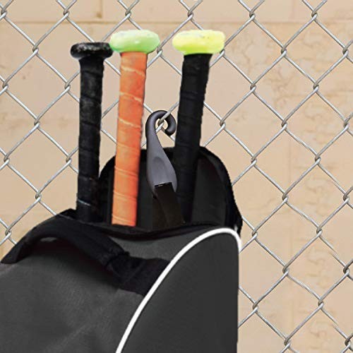 Rolling Baseball Equipment Bag - Durable, Spacious, Easy-Transport - Black