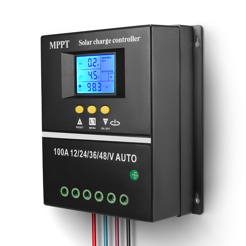 12/24V 60/80/100A MPPT Solar Charge Controller Panel Battery Regulator Dual USB