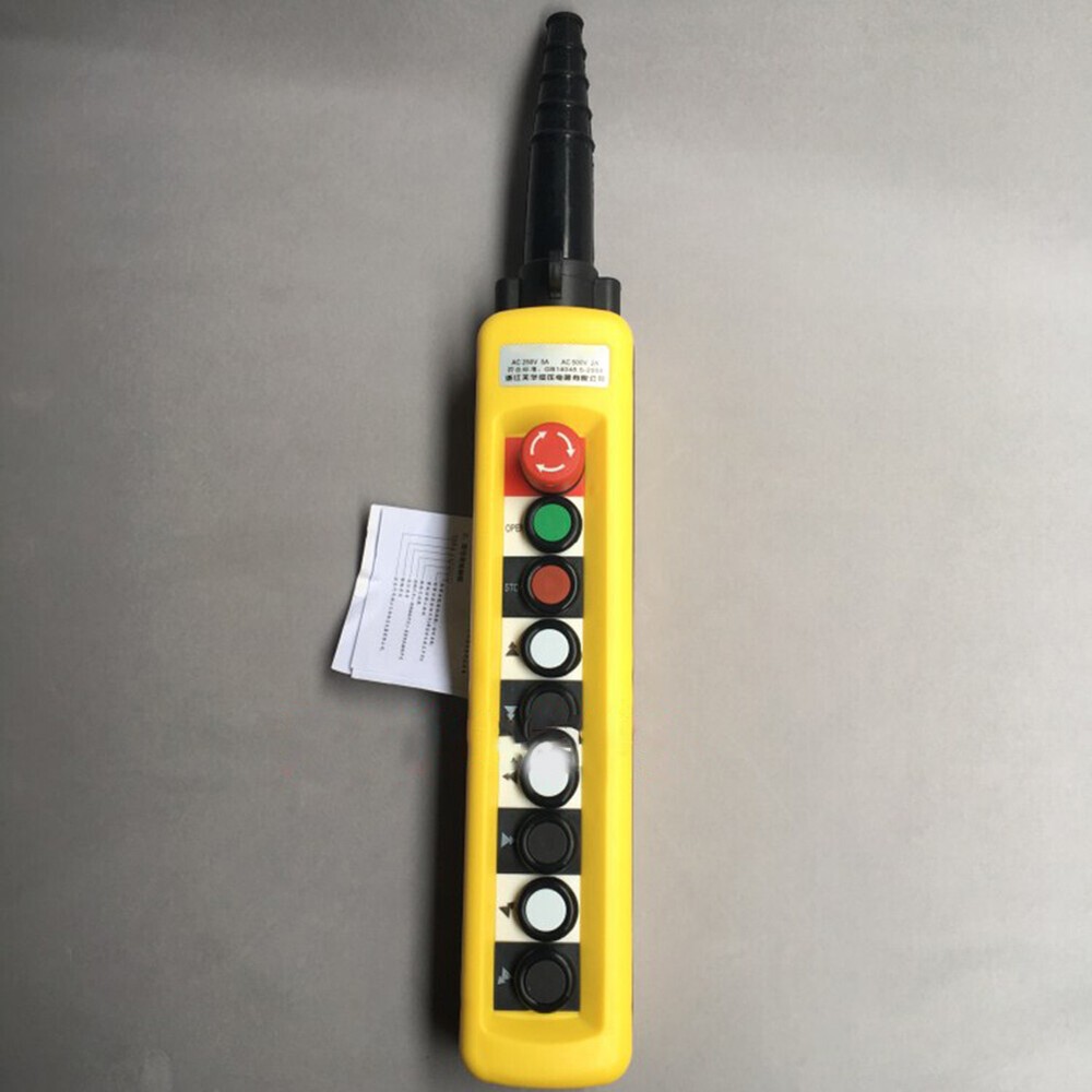 Pendant Control Stations Crane 8 Pushbutton Switch #ZMI For XAC-8913