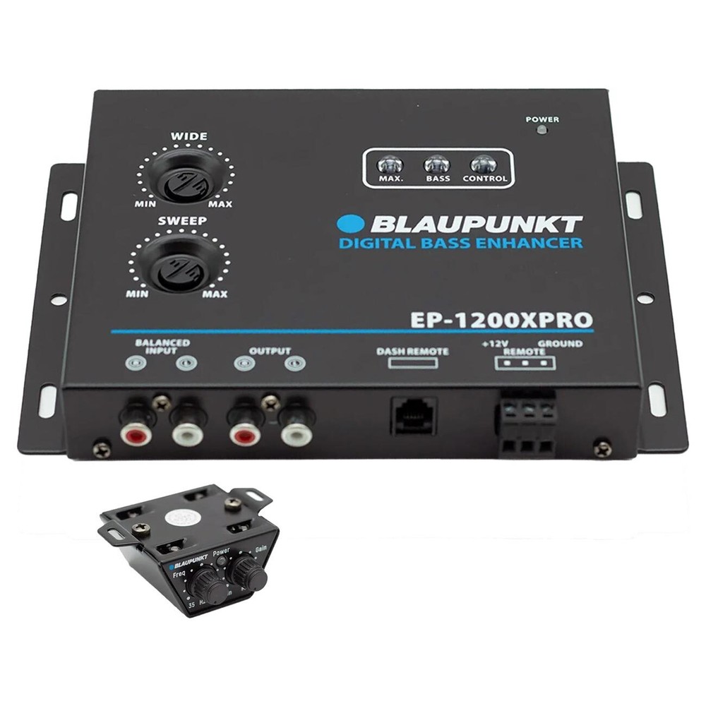 BLAUPUNKT DIGITAL BASS BOOST ENHANCER SUB PROCESSOR w/ FREQUENCY & GAIN CONTROL