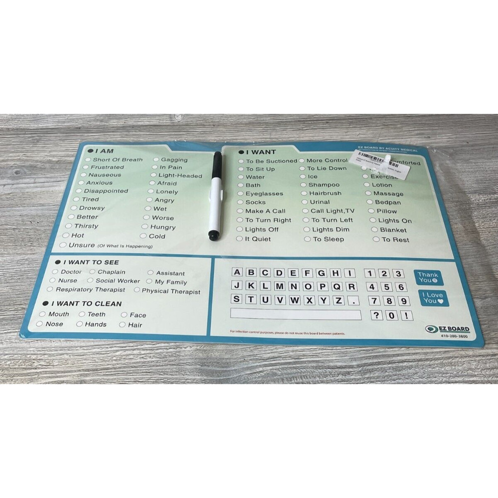 EZ Board Vidatak Patient Communication Board
