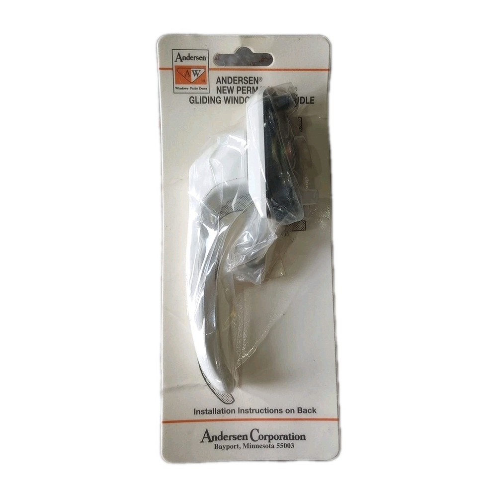 NOS 1991 Andersen New Perma Shield Gliding Window Lock Handle White