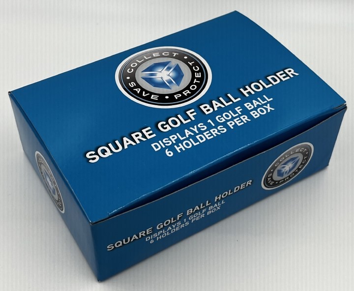 (144) GOLF BALL or MINI FIGURINE SQUARE CLEAR CUBE DISPLAY CASE STORAGE HOLDERS