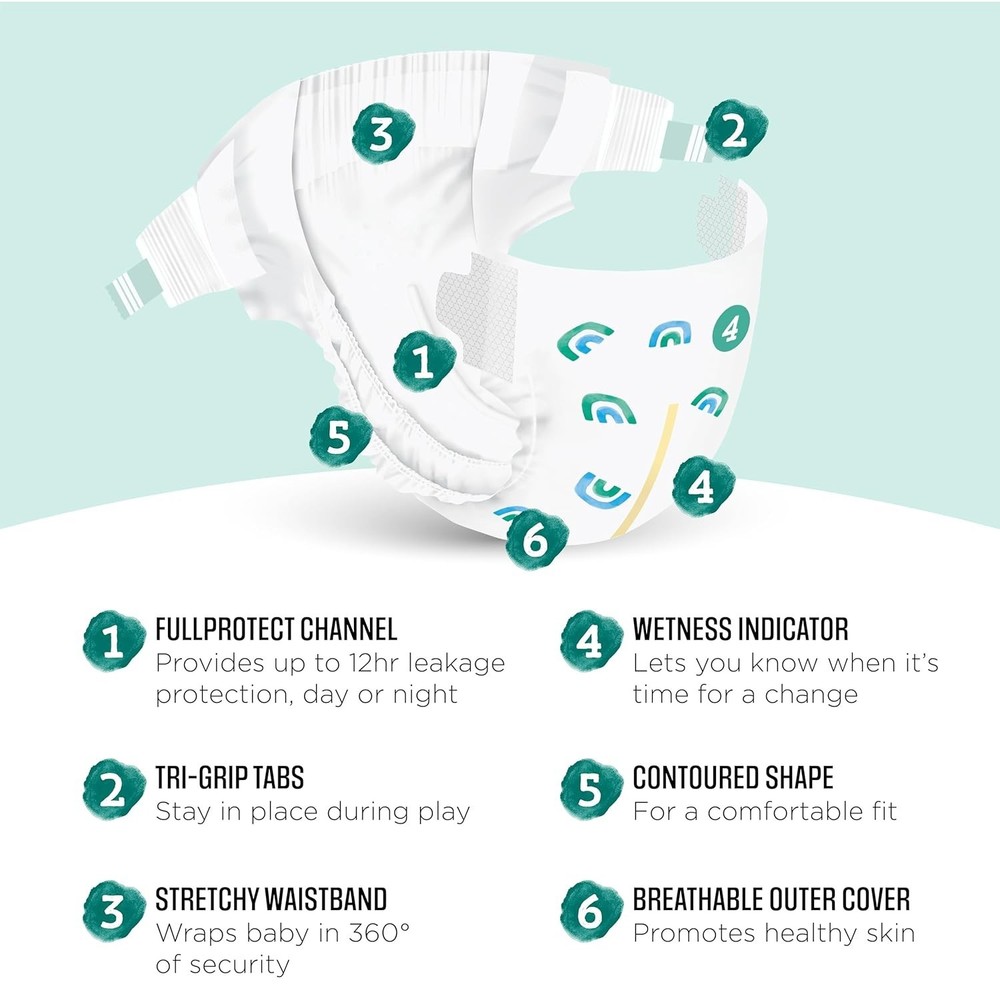 Amazon Brand - Gentle Touch Diapers, Size 4, 37 Count
