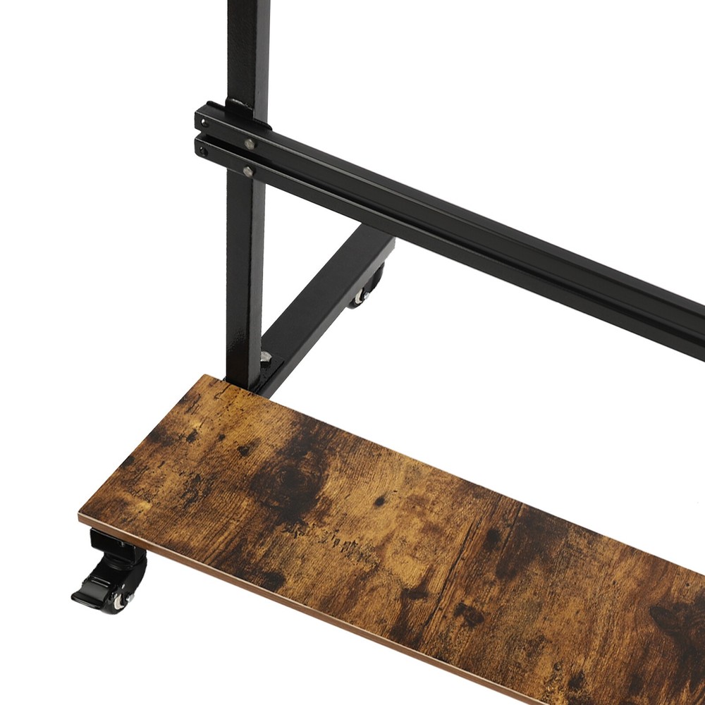 Height Adjustable Computer Laptop Desk Rolling Standing Table for Sofa Bedside