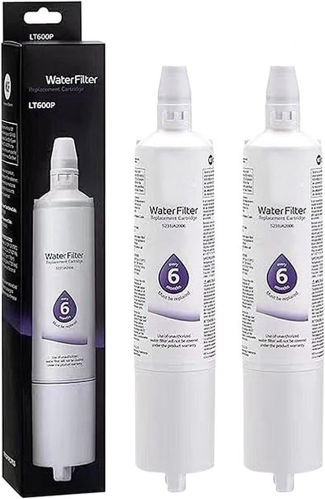 2 PACK LT600P Fit LG LT600P Black Replacement Refrigerator Water Filter New, USA