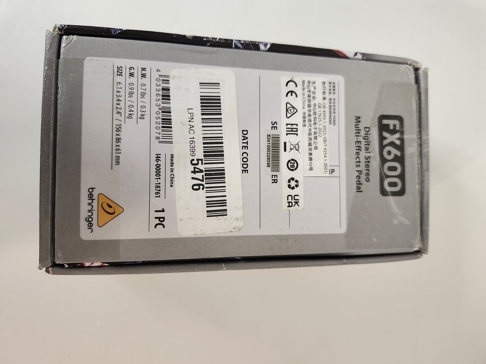 Behringer Fx600 Multi-Effector Electric Guitar Effecter